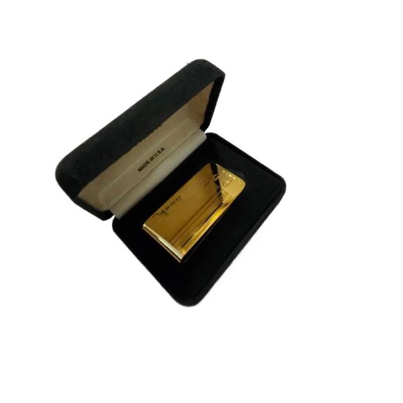 Vintage Gold Plated Brass Money Clip Initials "RP" Anson USA, New Old Stock - Picture 6 of 10